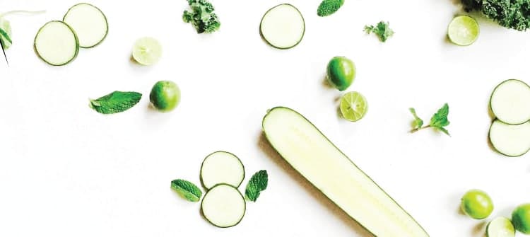 A spread of green produce.